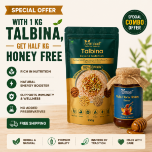 Buy Talbina 1kg Online India + FREE Multi Flora Honey 500g | Aetmaad
